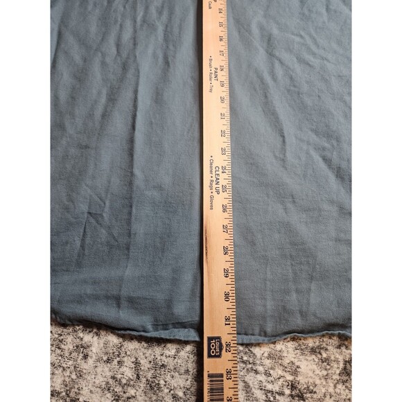 Travis Mathew Shirt XL Long Sleeve Button Up Blue Solid Pockets Cotton - Picture 6 of 6